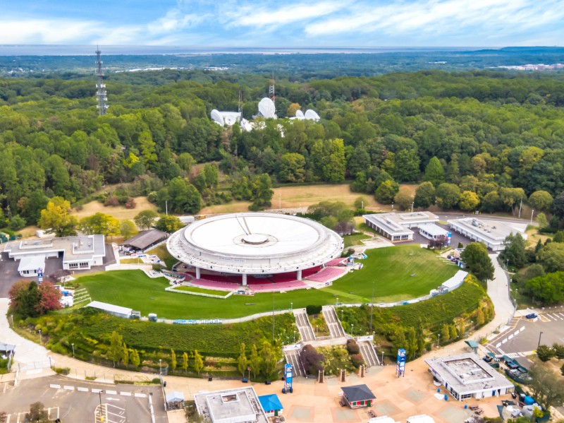 PNC Bank Arts Center - aerial